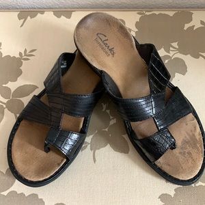 Clarks Black Sandals